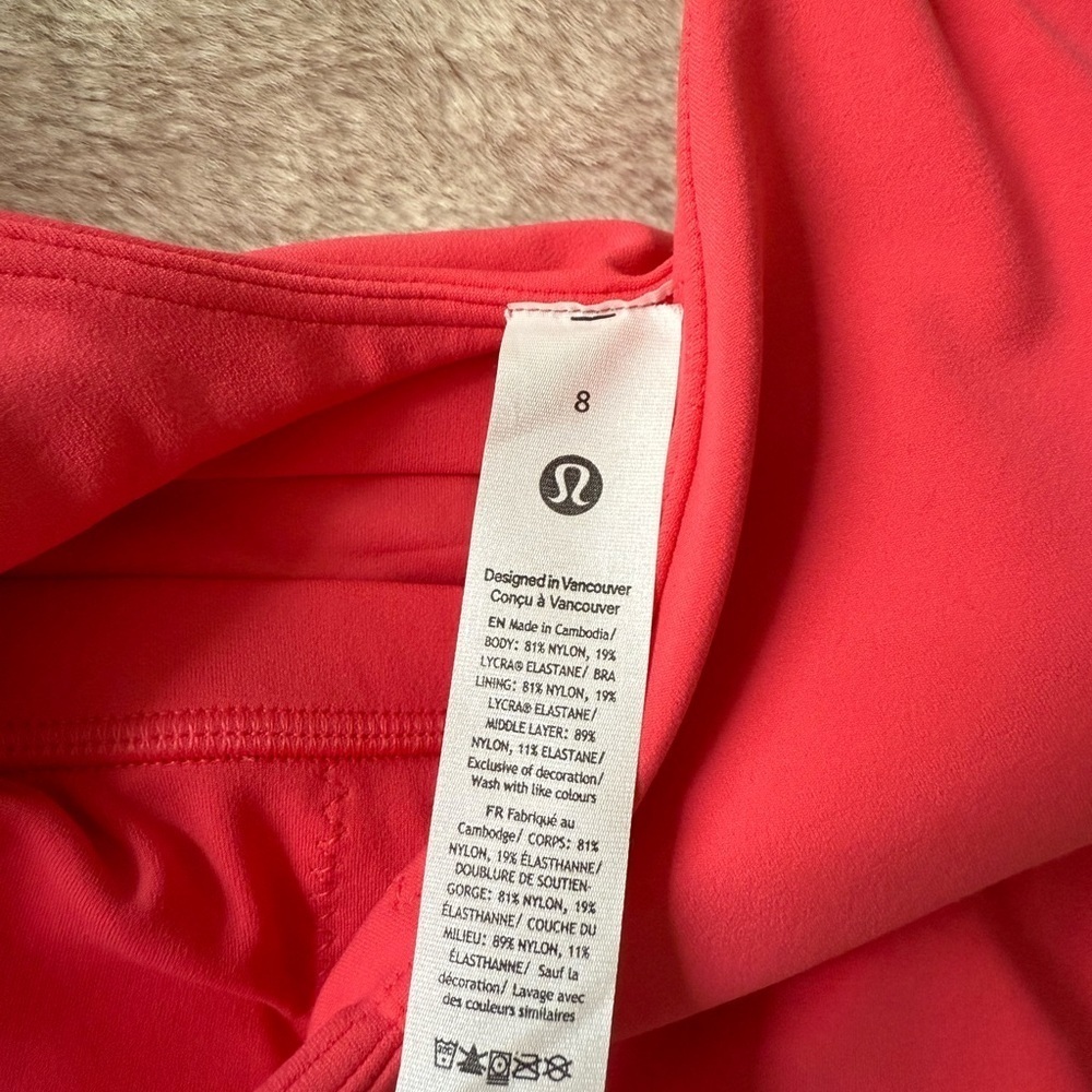 NWT Lululemon Align Cropped Cami Tank A/B Cup Glaze Pink Size 8 - Picture 11 of 11